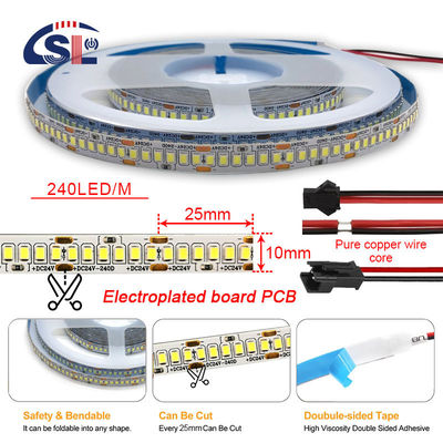 12v24v 240leds 10mm 3000K 4000K 6500K Di-Cutting Board dupla cor SMD2835 Led Strip Light