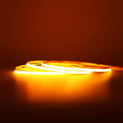 Iluminação LED de faixa COB Flexível Amarelo Dourado para gabinete de hotel Iluminação de cozinha de quarto
