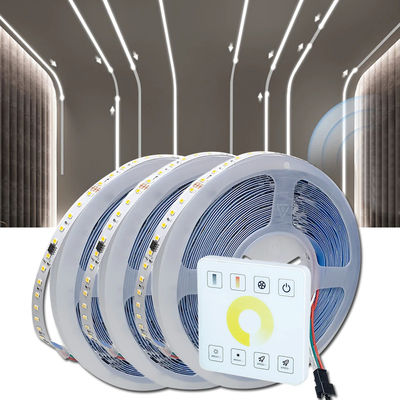 Fluxo de água corrente 12v24v 8mm 120 leds 3000K-6500K Electroplate SMD2835 Led Strip Light