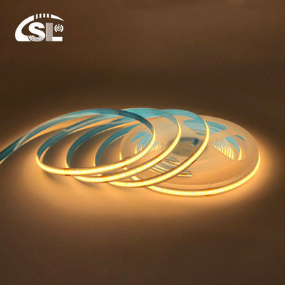 Lâmpada de banda LED COB à prova d'água IP20/IP65 8mm 12V24V 320Leds 2700K Um Centimetro de corte 3-