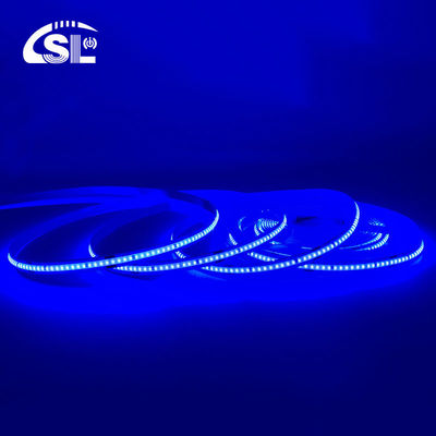 320Leds/m 12V24V Luz de faixa flexível azul com resistência à água CE RoHs IP20 Ra90 COB Led