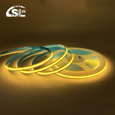 8mm Largura 12V 24V 3000K Quente COB Led Strip Light CE RoHs IP20 com 50000 Horas de Vida
