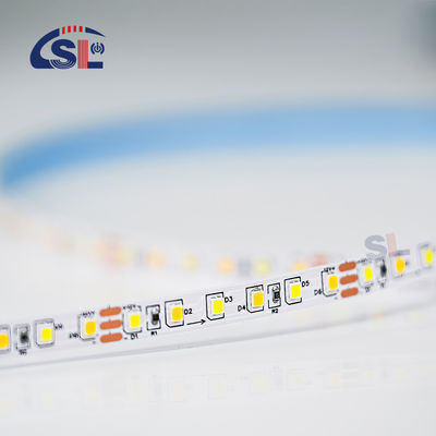 CCT 12V24V 8mm 120leds 3000K-6500K Eletroplata de cores duplas flexível SMD2835 LED Strip Light