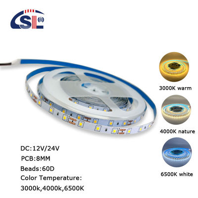 Epistar DC12V24V 8mm10mm 60leds SMD2835 Led Strip Light para TV