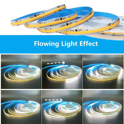 12v24v 8mm 360leds 4000K White COB SMD2835 Led Strip Light para aplicações versáteis