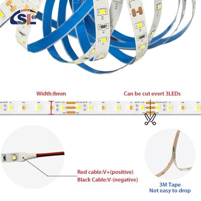 180 leds 10mm Alto brilho 110v220v 3000K IP67 à prova d'água SMD2835 Led Strip Light