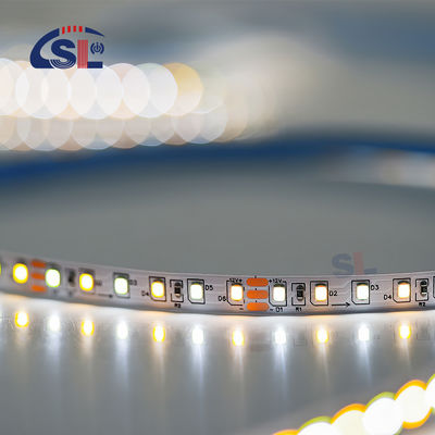 Alta luminosidade 12v24v 8mm 120leds 3000K-6500K CCT Tabela de corte a tinta de dupla cor SMD2835 LED Strip Light