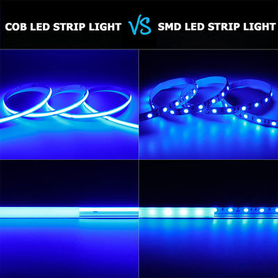 CE LVD EMC ROHS FCC REACH ERP2.0 Certificado Ice Blue COB Luz de Faixa Led com 8 mm de Largura