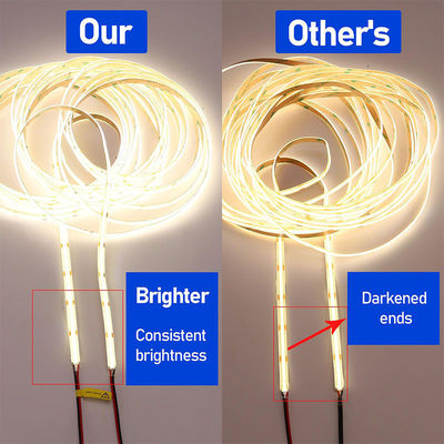 Hotel DC12V24V 8mm10mm 480Leds 3000K4000K6500K Alto brilho flexível COB Led Strip Light para cozinha sala de estar