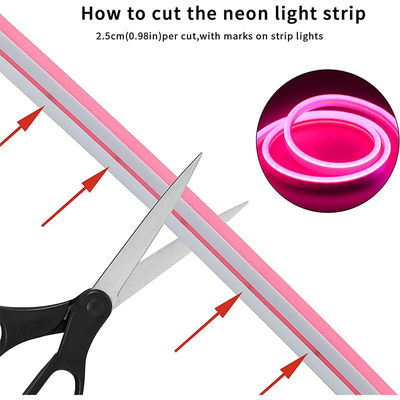 Hotel Popular Silicone Neon Flex Pink LED Neon Flex DC 12V IP65 Impermeável 8x16mm 120 LEDs/M
