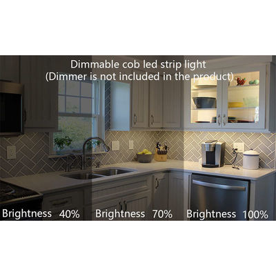 Luz LED 8mm10mm 480leds 3000K4000K6500K Quente Luz COB Branca Natural Flexível