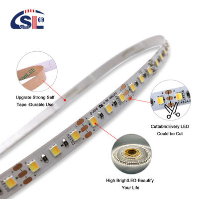 SMD2835 120LED 5mm 8mm CCT LED Strips para decoração de armários Luz linear -20 60C