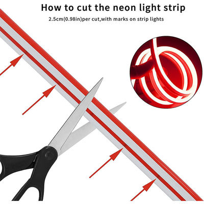 DC 12V LED vermelho Neon Flex com 50000 vida útil e instalação de montagem pendurada