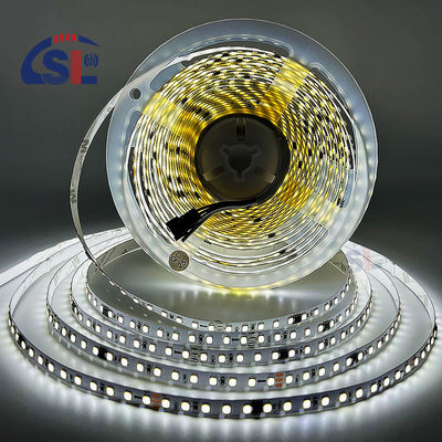Residencial LED Light Strip DC12V 24V SMD2835 Electroplate PCB 120Ds 8mm Ra 80 6500K em funcionamento