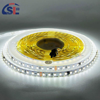 Residencial LED Light Strip DC12V 24V SMD2835 Electroplate PCB 120Ds 8mm Ra 80 6500K em funcionamento