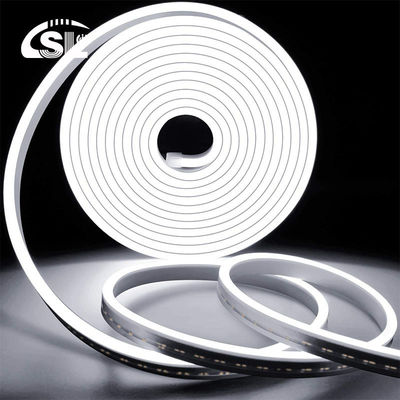 Neutro Branco 120LEDs/m Frio Branco LED Neon Flex IP65 DC à prova d'água 12V 6x12mm Kit completo