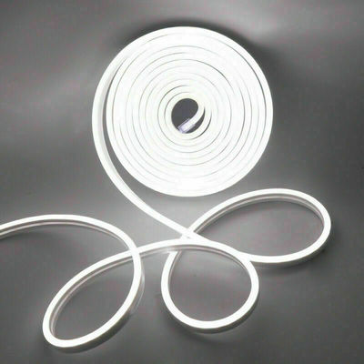 Neutro Branco 120LEDs/m Frio Branco LED Neon Flex IP65 DC à prova d'água 12V 6x12mm Kit completo