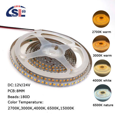 Largura personalizada de 180 LEDs SMD2835 LED Strip Light para Serviço de Soluções de Iluminação de Hotel