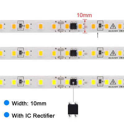 180 LEDs/m Alto brilho 8mm 4000K Natural Ra80 CE RoHs COB SMD2835 LED Strip Light