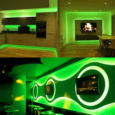IP20 Classificação Alto brilho Personalizado 5V 120LEDs Verde Uma Luz Um Corte Electroplate SMD2835 LED Strip Light