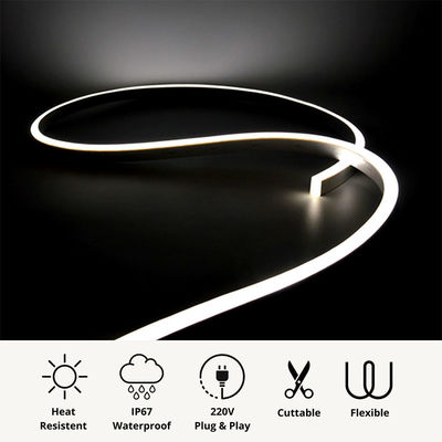 4100K LED branco fresco Neon Flex 24V DC Wireless 8x16mm 120LEDs/m IP65 Impermeável Ideal