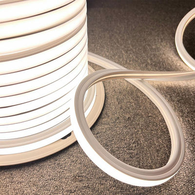 Flex de Neão Branco Natural 4000K DC 48V 16x16mm Forma plana Curvatura Vertical IP65 resistente à água LED Neão Flex