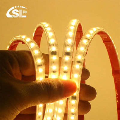 120 LEDs Lâmpada de fita flexível com IC Iluminação doméstica 110v/220V 2835 LED Strip Light IP65