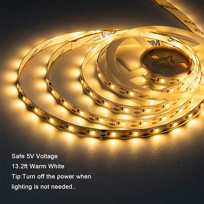 Decoração de interiores 3000K/4000K/6500K Electroplate flexível SMD2835 LED Strip Light 5V 8mm 120LEDs