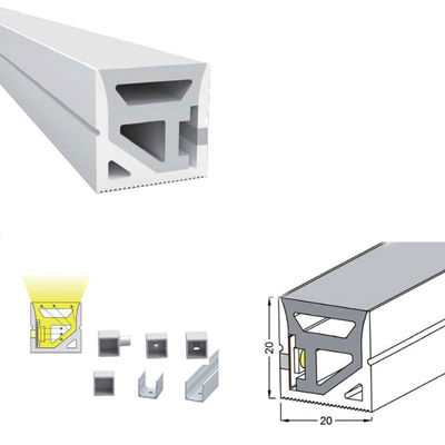 Hotel Silicone Neon Flex 12 * 12mm Quadrado DC 24V IP67 resistente à água Luz LED Neon Exterior