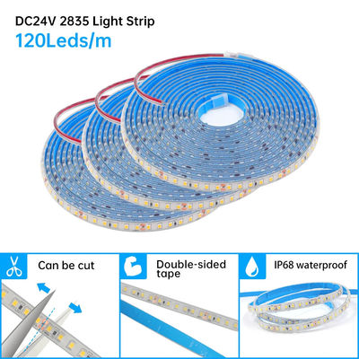 Tira de iluminação cob 110v220v 8mm 120leds 4000k ip67 placa de corte à prova d' água smd2835 luz de tira led