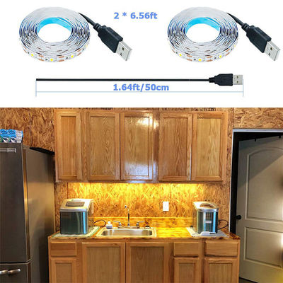 Suporte de dimmer 5v 8mm 120 leds 3000K Quente Branco Flexível Electroplate Led Strip Light