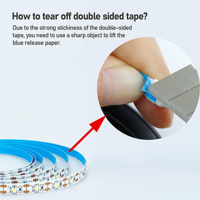 3- 120° Ângulo do feixe 5v 120 leds 8mm 4000K Natural Uma luz um corte SMD2835 Led Strip Light