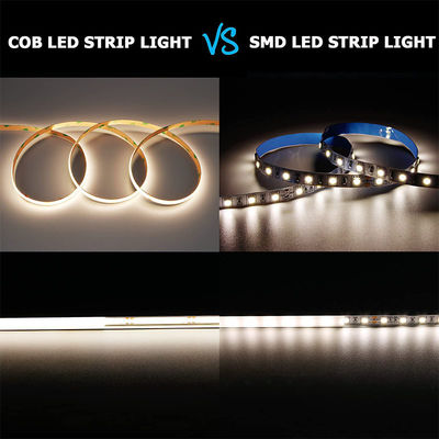 Hotel 5V 8mm 320leds 4000K Natural 1cm um corte IP65 impermeável Electroplate flexível COB Led Strip Light