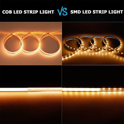 DC 24V impermeável 5V 8mm 320leds 1cm One Cut 4000K Natural flexível COB LED Strip Light