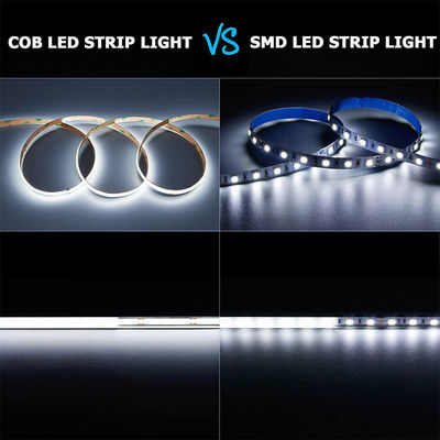 5v 320leds 8mm 6500K White COB Led Strip Light para iluminação de vida por controle de interruptor