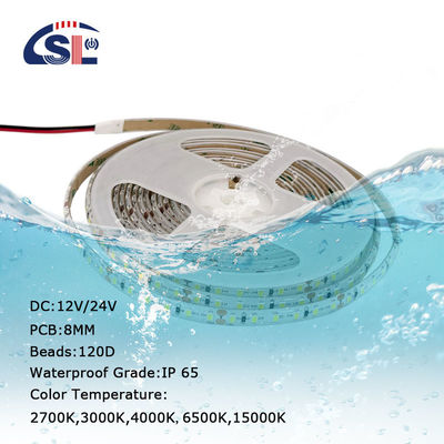 3M Flexível SMD2835 Lâmpadas de Faixa LED 3000K 4000K 6000K Brilho IP65 Faixa de silicone