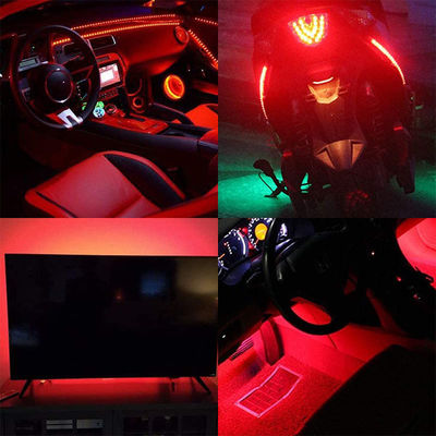12V Dimmable Red COB LED Strip Light para decoração interior e exterior 8mm 320 LEDs