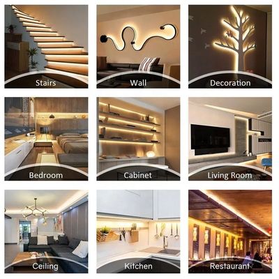 8mm 240leds 6500K Cold White SMD2835 Led Strip Light com modo de interruptor de controle remoto
