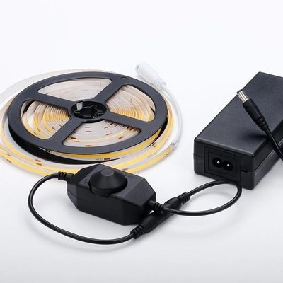 CCT COB LED Strip Light DC12V24V 8mm10mm largura 608leds 3000K 6500K para decoração de interiores
