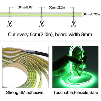 Lâmpada LED verde 8mm 320leds 12v24v para longa vida útil ao ar livre e interior