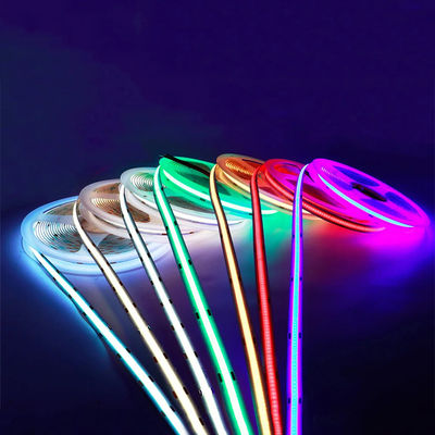 Flexível COB LED Strip Light 8mm10mm 12V24V 320Leds Vermelho Ouro Amarelo Gelo Azul Azul Verde Roxo para Quarto