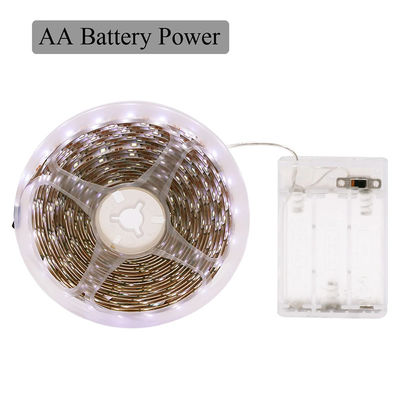 IP20 Classificado Alto brilho 5v 8mm 120leds 6500K Eletroplata flexível branca SMD2835 Luz de faixa LED