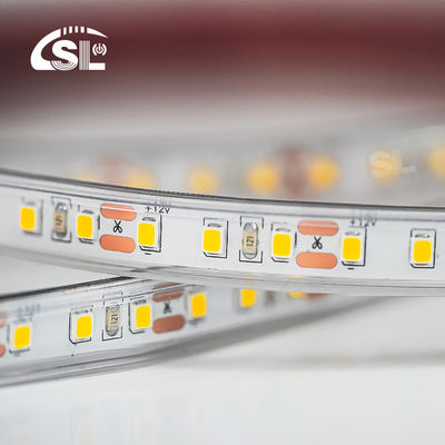 IP67 à prova d'água 12V 24V LED Strip Branco Quente Branco 2835 120LEDs/m para Decoração de Jardim ao Ar Livre