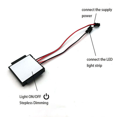 Interruptor de sensor de toque de espelho de luz LED DC12V dimmable para espelhos de banho LED personalizados