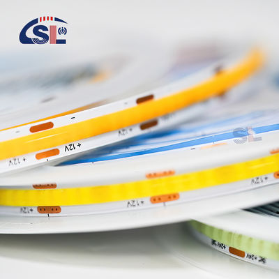 320 Led/M 480 Led/M High Density Cob Led Strip Light 12v 24v com fluxo luminoso de 880lm
