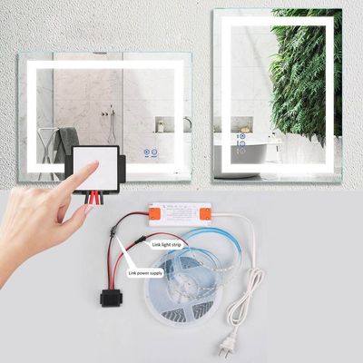 Smart Mirror Stepless Dimming Mirror Touch Sensor Switch com suporte DC12V 12W 24W 36W