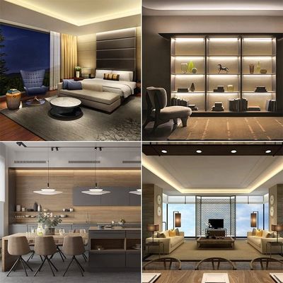 3000k 4000k 6500k CCT 3 Dimmable Cob Led Strip Light para armário de cozinha à prova d'água IP20