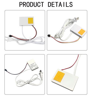 Mudança de toque do espelho de banheiro inteligente de 73*47*13mm com tensão de saída DC12V e luz LED