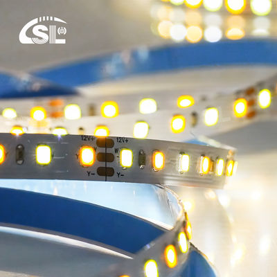 120 leds CCT Led Strip Light 2700k-6500k 5/10M/Roll 12/24V DC Voltagem de entrada DC 24V