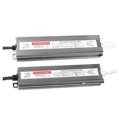 Motor LED à prova d'água de saída única 60-400W AC180-264V DC 12V 24V Fonte de alimentação de interruptor